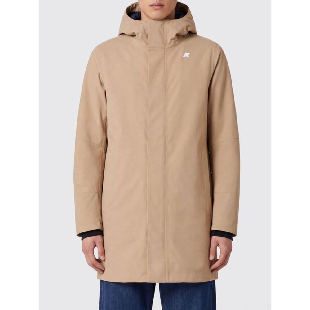 K-Way Men Marlyn K-Way Technical Stretch Fabric Windbreaker Jacket With Hood